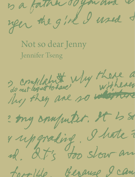Morning and Mourning: A Review of Jennifer Tseng’s “Not so dear Jenny”